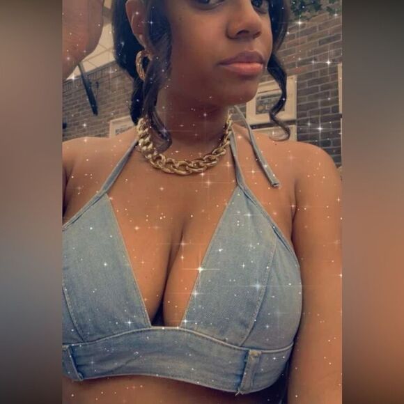 Vintage Style Western Festival Boho Denim Halter Tie Neck Backless Crop Top Bra - Picture 10 of 13